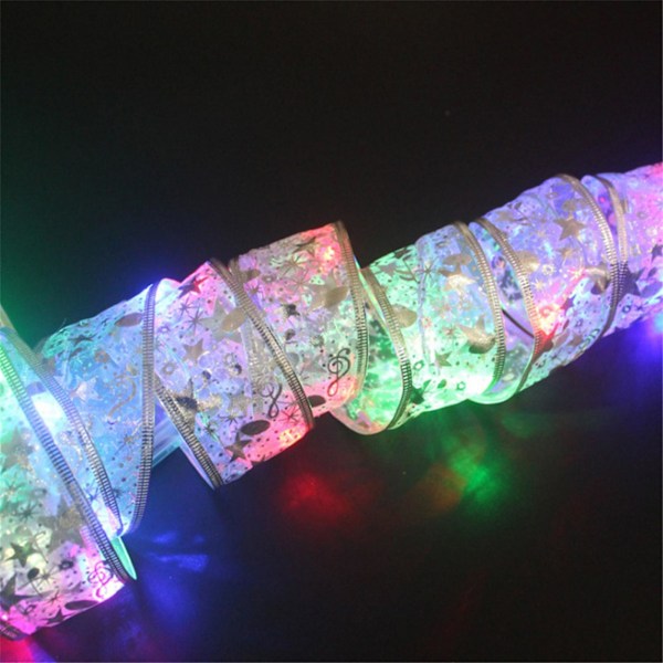 Julepynt LED-båndlys 5 meter 50 lys (uden batteri) Farvede lys