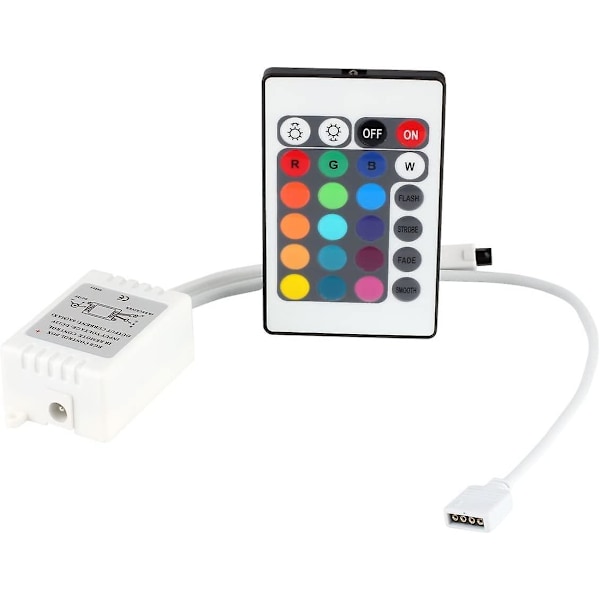 DC12V 24-näppäiminen infrapunakaukosäädin vastaanottimella 3528 5050 SMD RGB LED-nauhavaloille