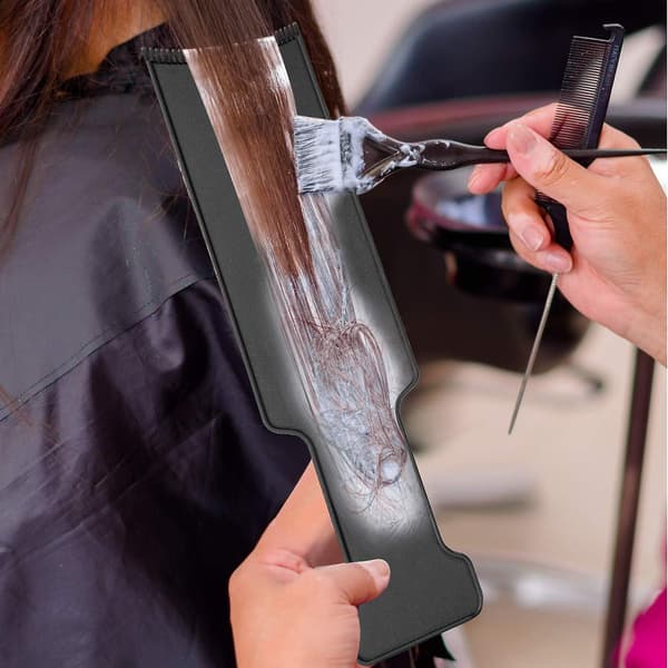 4 Stykker Highlighting Board med Tænder Hårfarve Paddle Highlighting Børste til Balayage Board Kam til Hårfarve