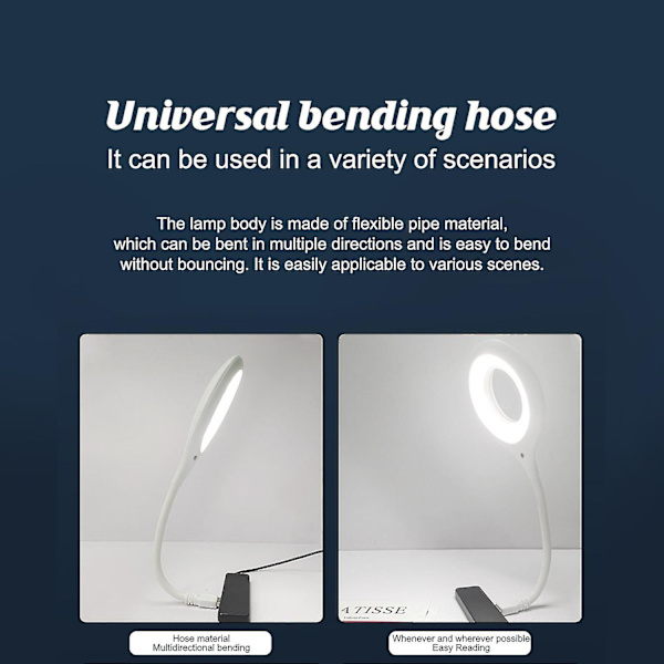 Led-läslampa Röststyrning Usb-lampa Smart Nattlampa För Sovrum