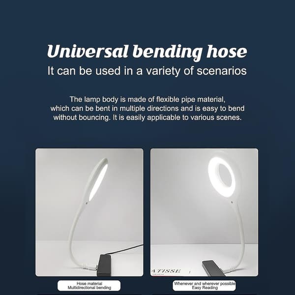 Led-leselampe med stemmestyring Usb-lys Smart nattlys for soverom