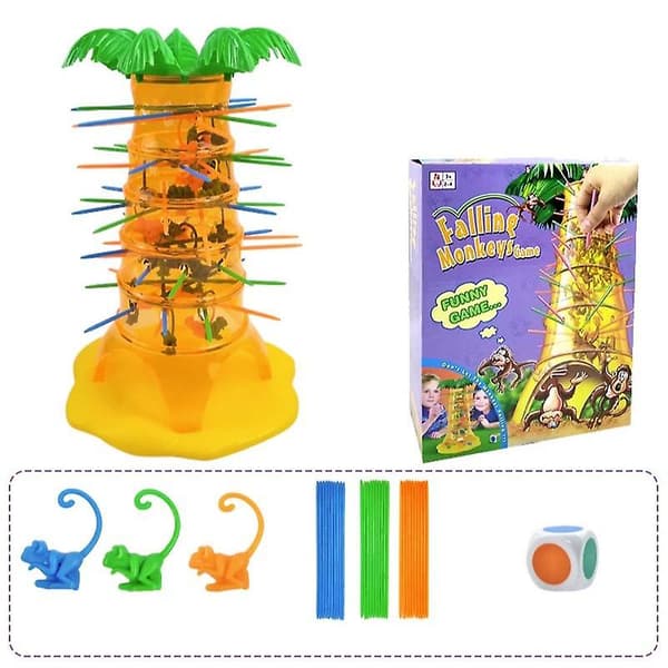 Somersault Monkey Tree Climbing Toy Monkey Alarm Play Toy för barn - För 2-4 spelare