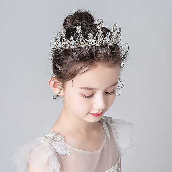 Prinsessekrone og tiara til kvinder og piger Dronningkrone Prom Kostume Tiara Rhinestone Bryllup