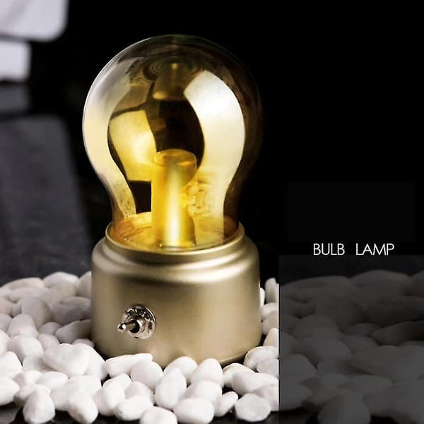 Led-pære nattlys USB 5v oppladbar (svart)