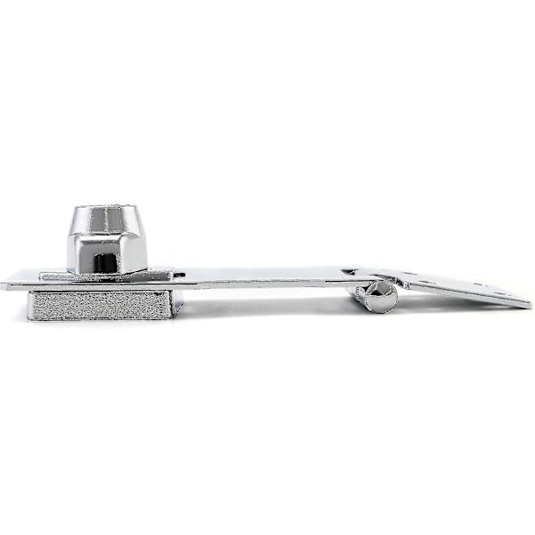 Hasp-lås, hänglås med nycklar och skruvar för grind, skjul, garageport, 4\" / 10cm, kromfinish, 1 st