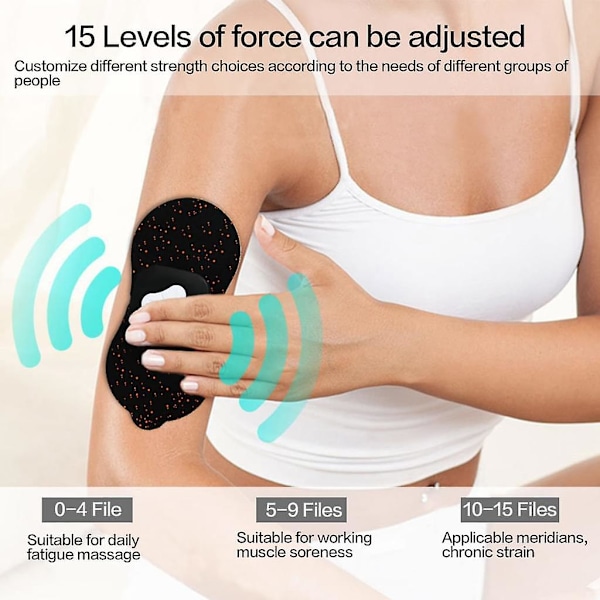 Mini Cervical Massager, Bærbar Elektrisk Trådløs Tens-maskine