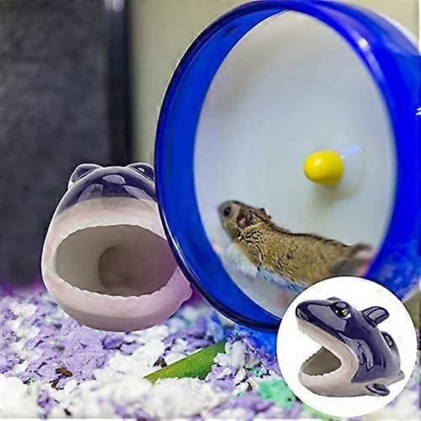 Keramiskt Hamsterhus Säng Litet Djurhus Keramiskt Hamsterbäddning Gömställe Bo för Chinchilla Hamster Råtta Gerbiler