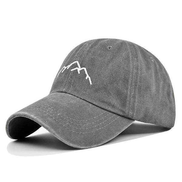 Tre-dimensionelt broderi baseball cap bjerg broderi spids kasket sol hat brev hat buet skygge hat lastbil hat