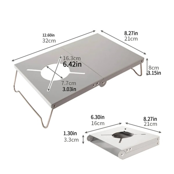 Utomhus fällbart bord Fällbart bord av aluminiumlegering Bärbart campingbord Trädgård Picknick BBQ bord svart