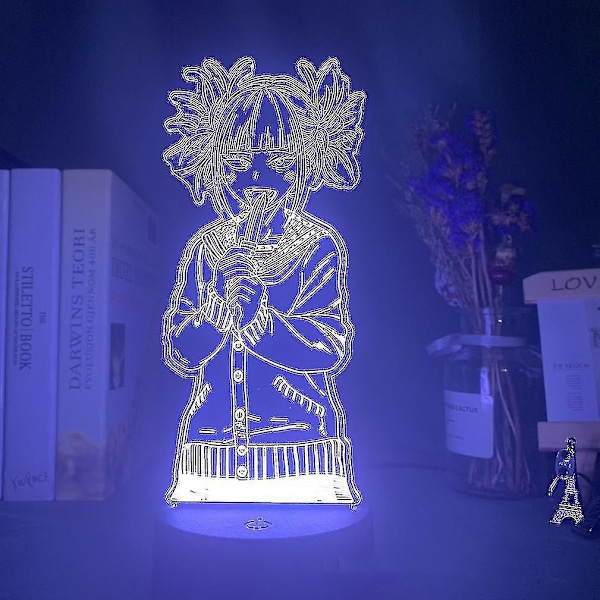 My Hero Academia 3D LED Natlampe Børns Soveværelse Bordlampe