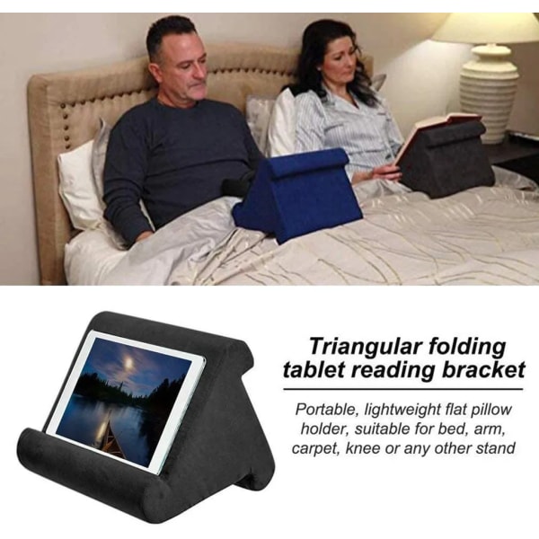 Tablettkuddhållare iPad Telefonkudde Knölställ Tabletthållare Kuddställ Säng Skrivbord Bilsoffa Knölsoffa Mjuk kudde i flera vinklar