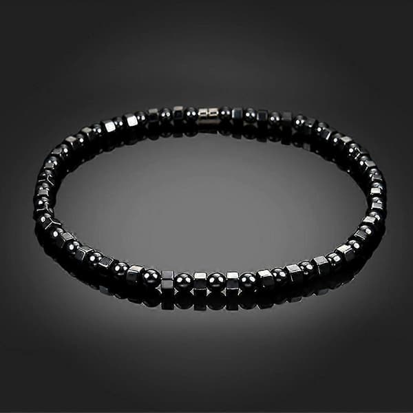 Halsband för läkning, magnetisk terapi, svart hematit, smärtlindring