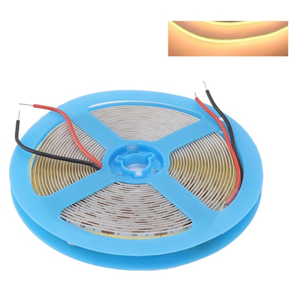 202412V COB LED -joustava nauhavalo, itseliimautuva 90 CRI, joustava tasainen LED -nauhavalaisin 110LM 5m 3000K lämmin valo