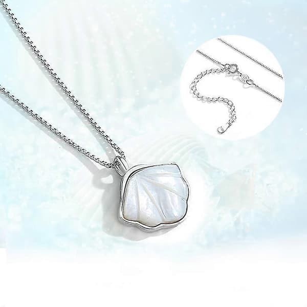 S925 Sterling Silver Halsband med Snäckdesign