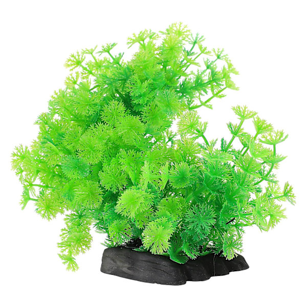 Kunstig undervannsplante skjev falsk fisk dekorasjon fiskebolle stor falsk plante modell（26.00X18.00X8.00CM，Som vist）