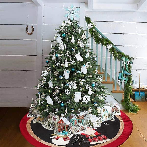 Julgransmatta - Snögubbe Jultomte Julgransmatta Högtid