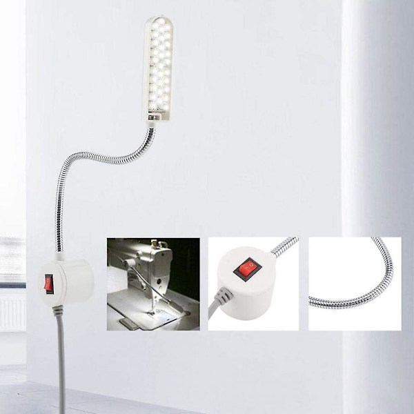 Sylampor LED-arbetslampa 30 LED-lampor Flexibel svanhals för sömnad Läsning Hantverk Smink