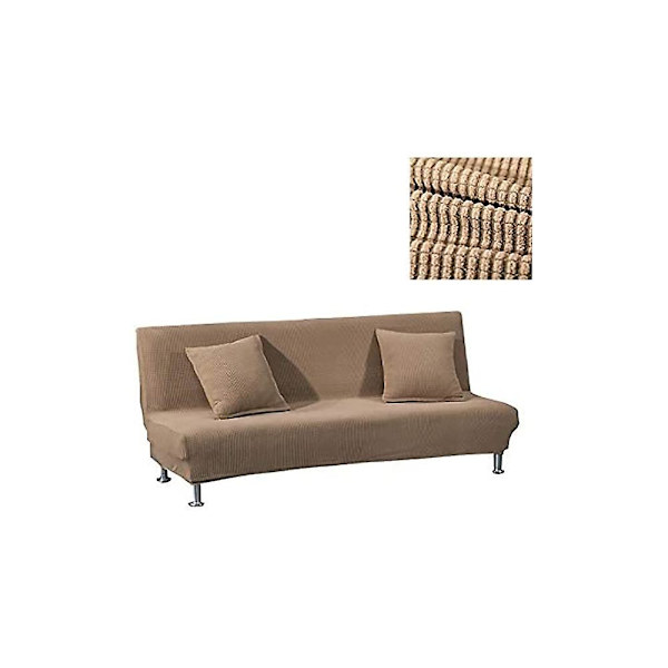 Sofaovertrekk uten armlener, stretch overtrekk for sovesofa
