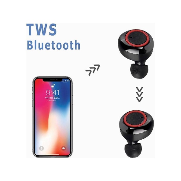 Alin218-4 True Wireless Bluetooth-ørepropper (i øret - mikrofon - svart)