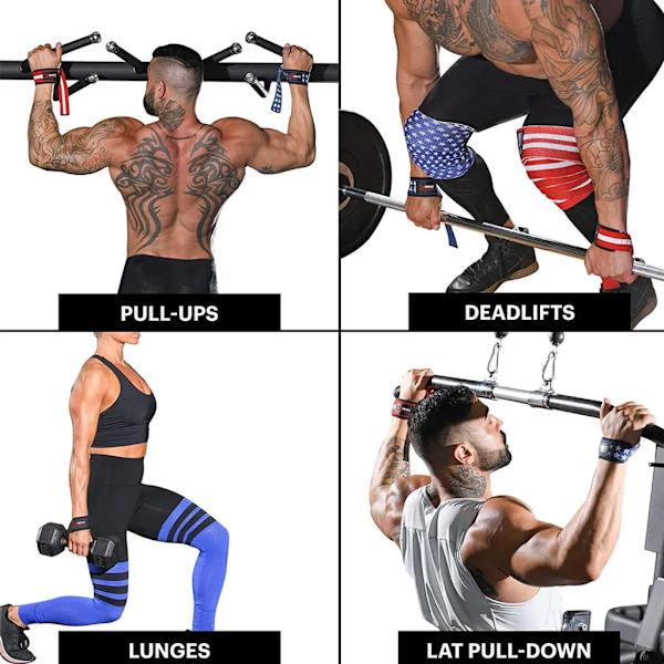 Fitness lyftremmar - , justeringsögla, nylon, förstärkta sömmar, halkfritt stöd (rosa)