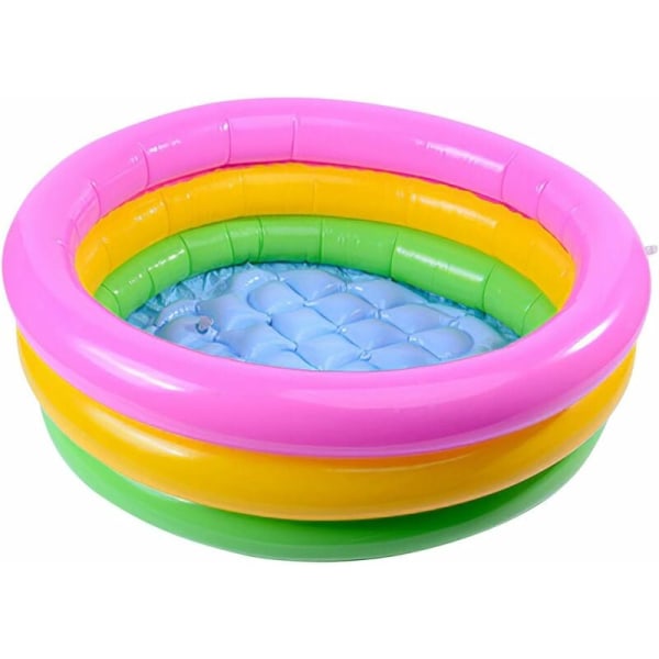 Baby paddling pool uppblåsbar pool för småbarn 3 ring pool uppblåsbart golv