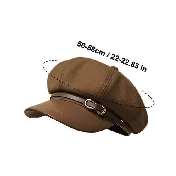 Ullbasker i retro åttakantig design för män och kvinnor Beige