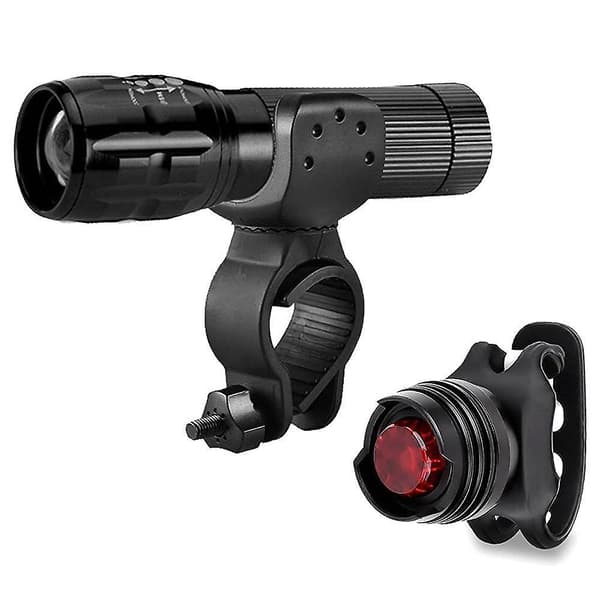 LED-polkupyörän kirkas pyörän lamppusarja (musta)