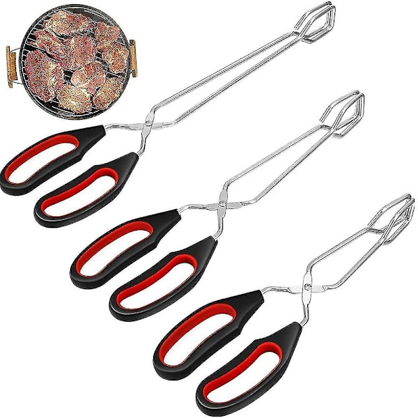 Grilltång 3-delad, Kökstång, Grilltång, Med Halkskydd