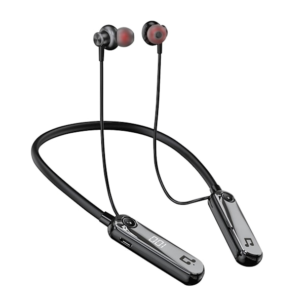 Sports Bluetooth-hörlurar med smart brusreducering, trådlösa magnetiska nackhörlurar med lång batteritid