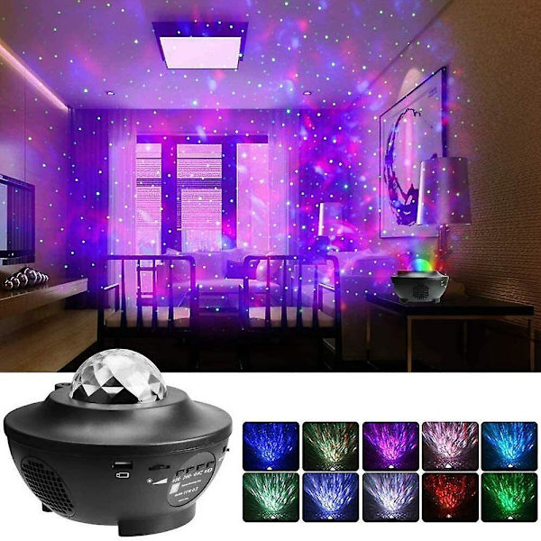 Usb Starry Sky Projector Light Ocean Wave Effect Projector Starry Sky Effect