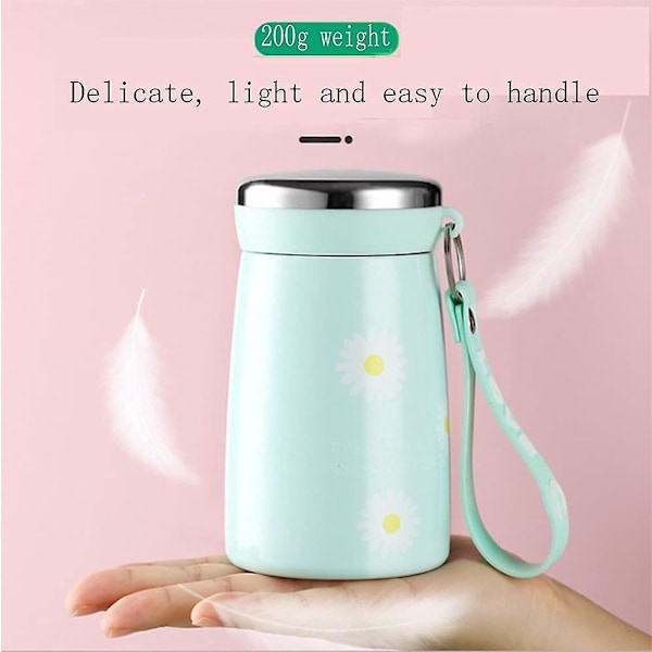 Drickstillbehör Daisy Fresh Kreativ Vattenkopp, Portabel Termosmugg (grön)