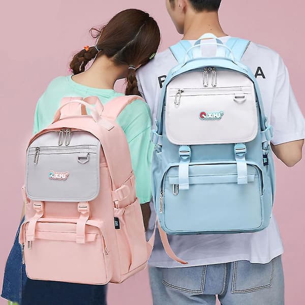 Spider-man High-capacity Junior High School Student Backpack Ins Student Female Schoolbag Backpack S（gul）
