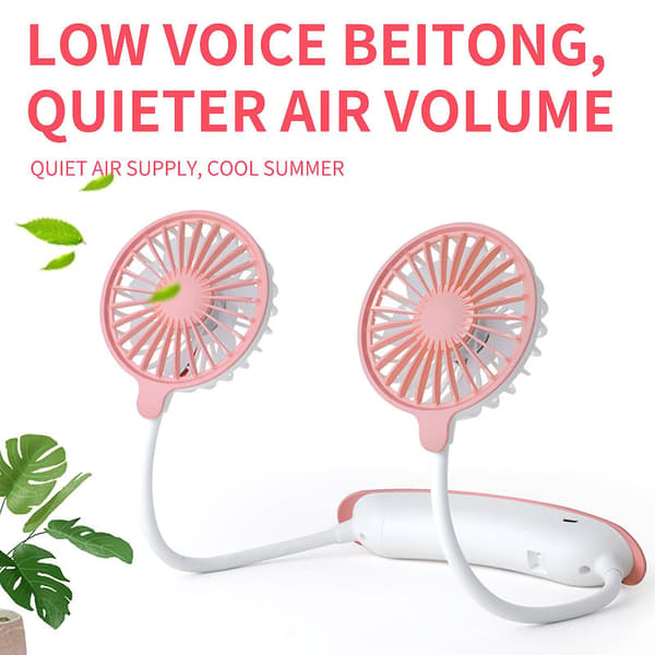 Bærbar hængende USB-opladnings mini-ventilator（PK）