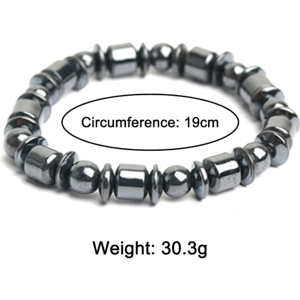 Hematit Magnetterapi Armband Set för Artritsmärta Lindring, Hälsosmycken för Kvinnor.