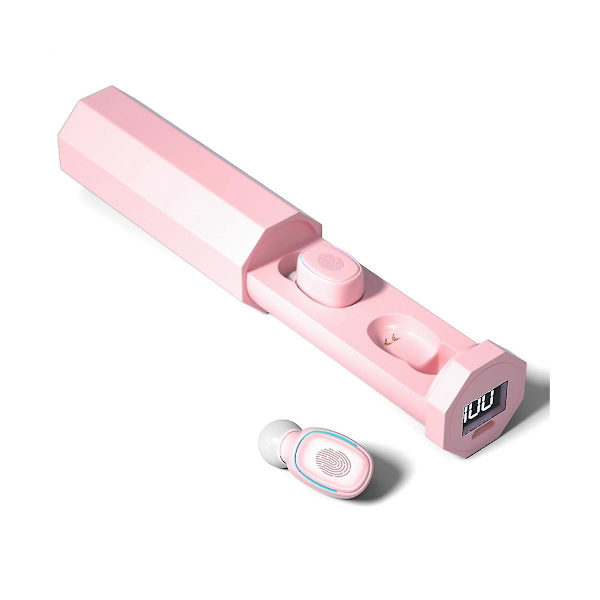 A7 Trådløse Bluetooth 5.0 Hovedtelefoner In-Ear TWS Sports Vandtætte Spil Musik Støjreducerende Touch Magnetiske Ørepropper F9C（Pink）