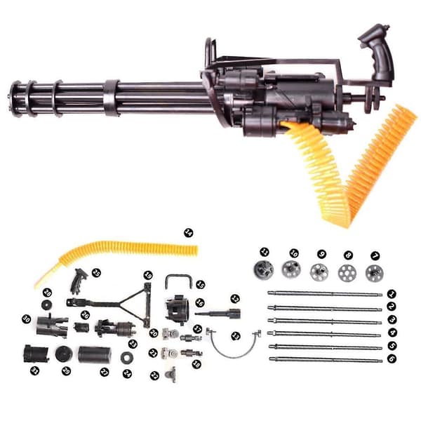16 Skala M134 Minigun Gatling Maskingevär 16CM TERMINATOR För Action F（Som visas）