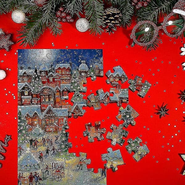 Joulukalenteri 1008 Palaa Palapeli Advent 24 Päivän Countdown Palapeli