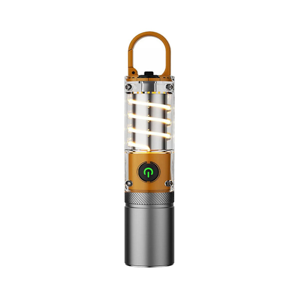 Ficklampa Belysning Utomhus Starkt Ljus Ficklampa Teleskopisk Zoom Starkt Ljus Ficklampa Med Dubbel Campinglampa Vid Svanen（A）