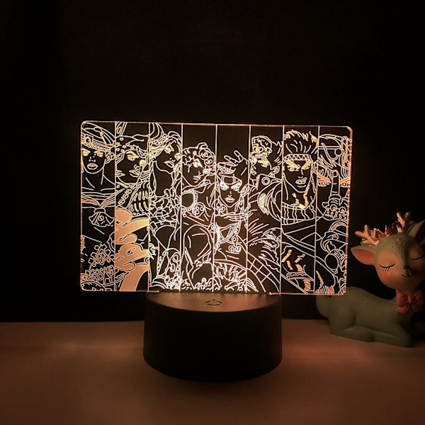 3D illusjonslampe Anime JoJo's Bizarre Adventure Ni