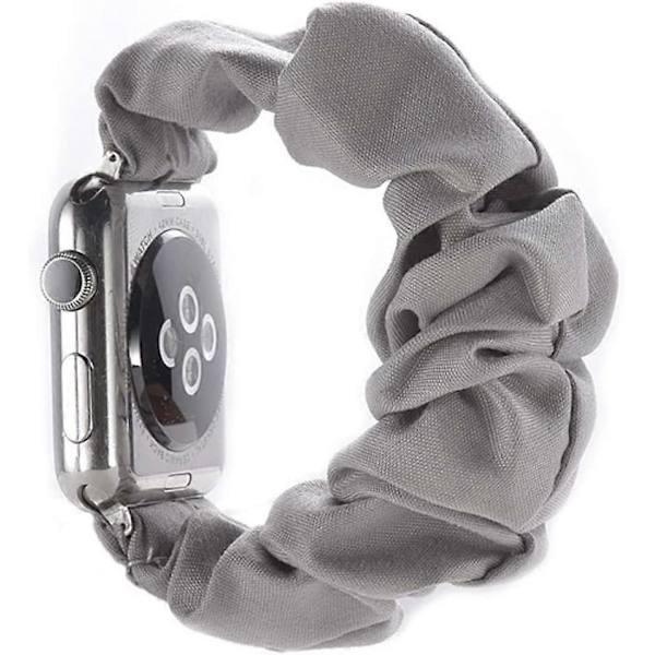 Kompatibel Apple Watch Series 7 41mm Scrunchie-band, Mjukt Tryckt Elastiskt Scrunchie-band för Apple Watch Series 7/SE/6/5/4/3/2/1 38mm 40mm 41mm