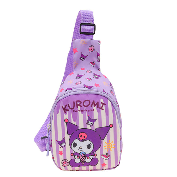 Sanrio Anime Sling Bag Cinnamoroll Kuromi Kt My Melody Pc Design Fancy Pack Kawaii Brysttaske