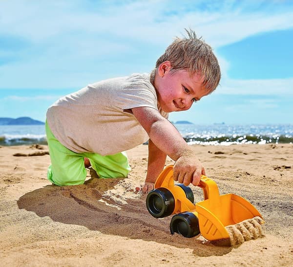 Strandleksaker Lek Med Sandverktyg, Gul