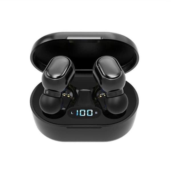 Bluetooth 5.0 Headset Trådlösa Dubbla Hörlurar Stereo Öronproppar Öronproppar