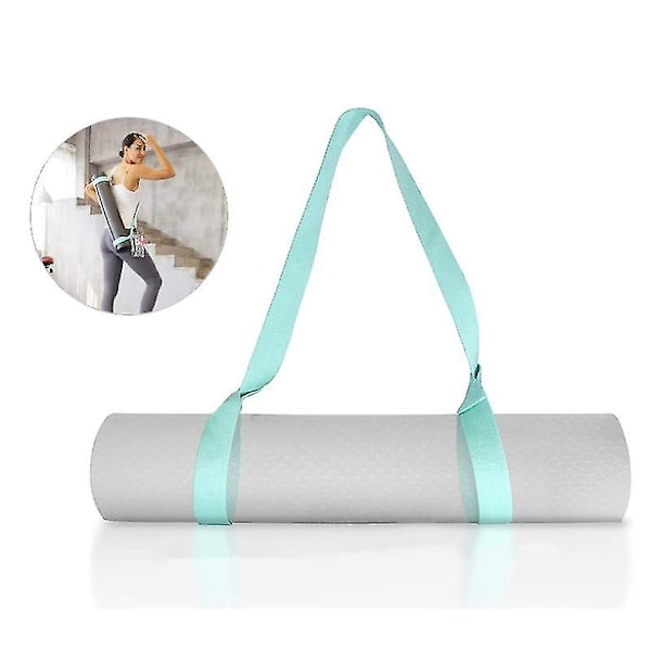 2-pack yogamattrem för transport, yogamattväska, justerbar yogamattremsla för yogamatta, träningsmatta, endast rem