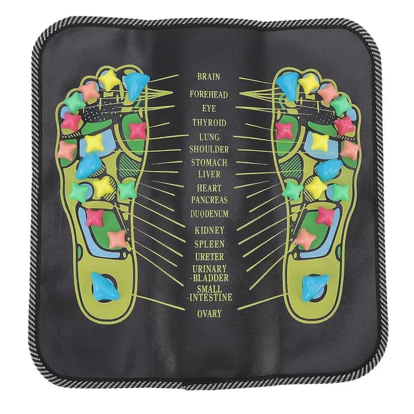 35x35cm Brosten Fodmassagemåtte til Smertelindring og Forbedret Blodcirkulation