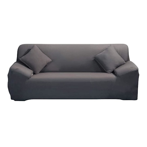 Soffaöverdrag stretch elastiskt sofföverdrag i olika storlekar och färger (3-sits för soffa längd 190-230 cm, grå)