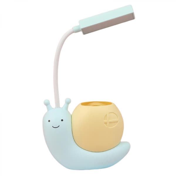 LED Sneglelampe, USB Genopladelig Sød Natlampe Bordlampe