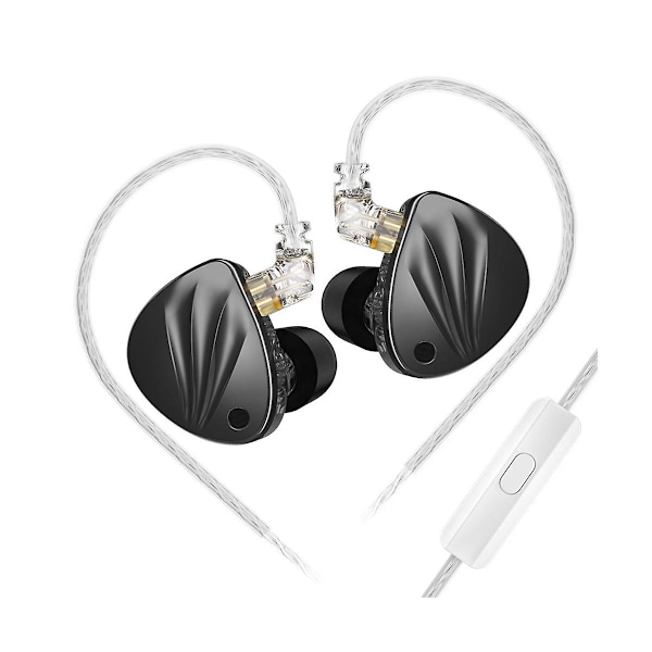 Krila New In-Ear HIFI Headphones Electrostatic Hybrid Technology Wired Headphones Adjustable Headphones Live Headphones A（black）