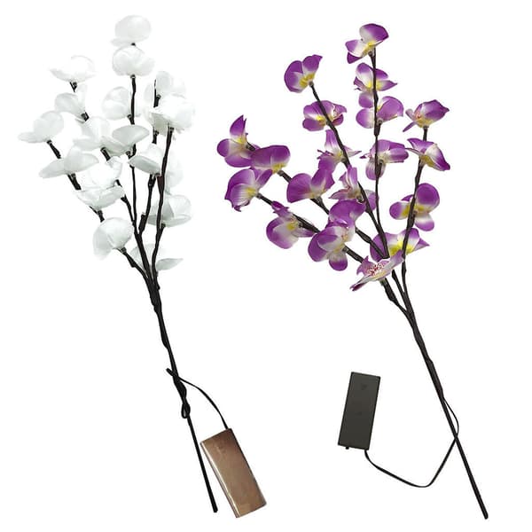 Juldekoration Jul LED Phalaenopsis Grenljus 2 st