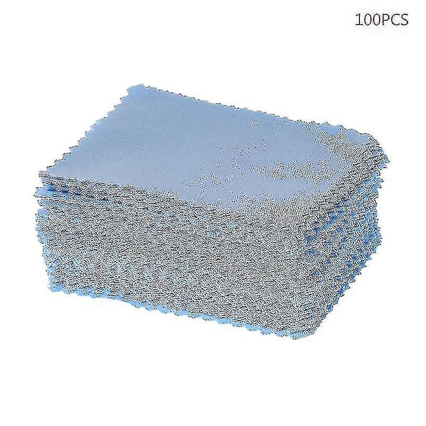 100 stk/pakke Brilleklut Linse Rengjøringsmiddel Støv Fjerner Bærbare Servietter Non-woven Fa